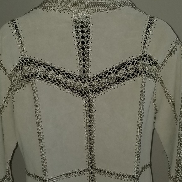 Bohemian leather Suede Jacket - Picture 6 of 7